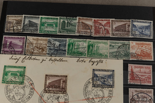 WW2 Tysk Frimærke / Feldpost Lot. Original.
