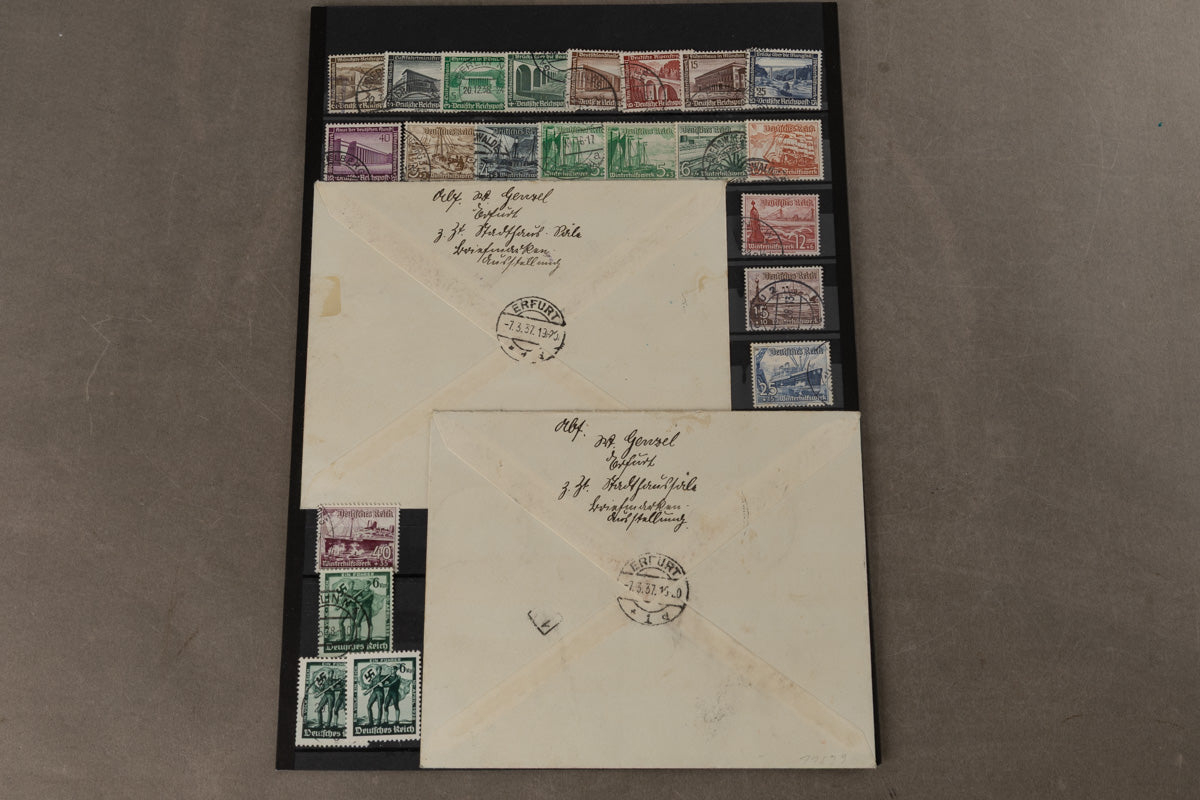 WW2 Tysk Frimærke / Feldpost Lot. Original.