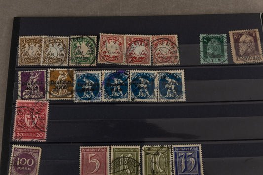 WW1/WW2 Tysk Frimærke Lot. Original.