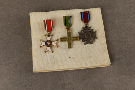 WW2 Polske Miniature ordener. Original.