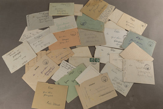 WW2 Tysk Stort Feltpost Lot. Original.