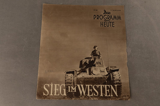 WW2 Tysk Film Pjece "Sieg im Westen". Original.