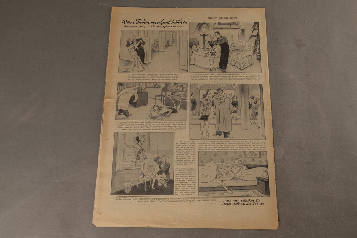 WW2 Tysk "Illustrierte Zeitung" Blad. Original.