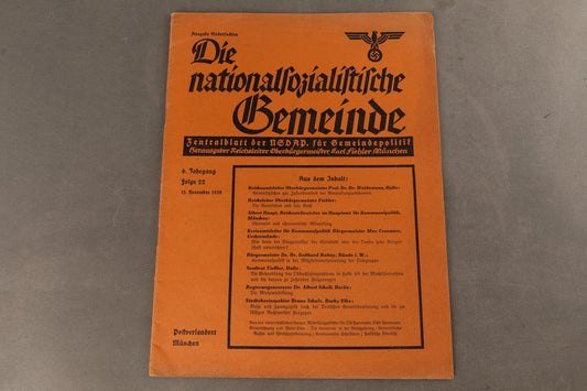 WW2 Tysk "Landwirtschaftliche Zeitung" Blad. Original.