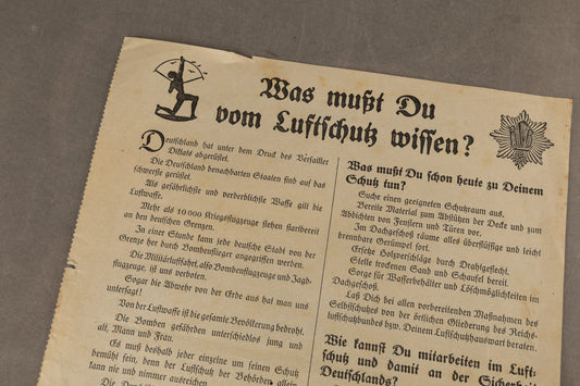 WW2 Tysk Luftschutz "RLB" Hvervepjece. Original.