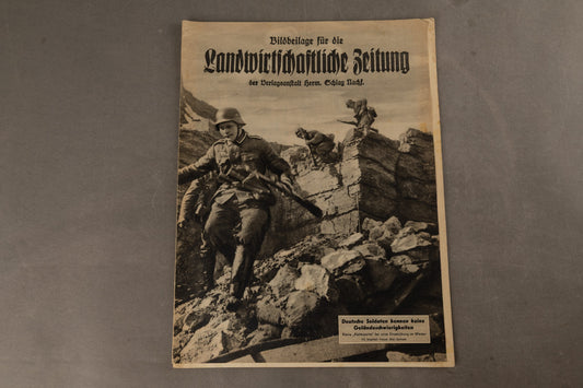 WW2 Tysk "Landwirtschaftliche Zeitung" Blad. Original.