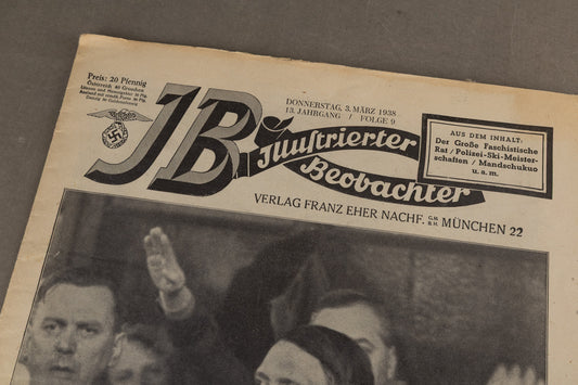 WW2 Tysk "JB" Blad. Original.
