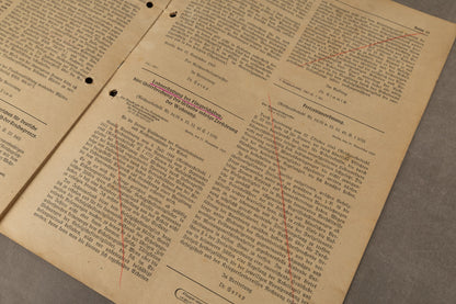 WW2 Tysk Blad. Original.