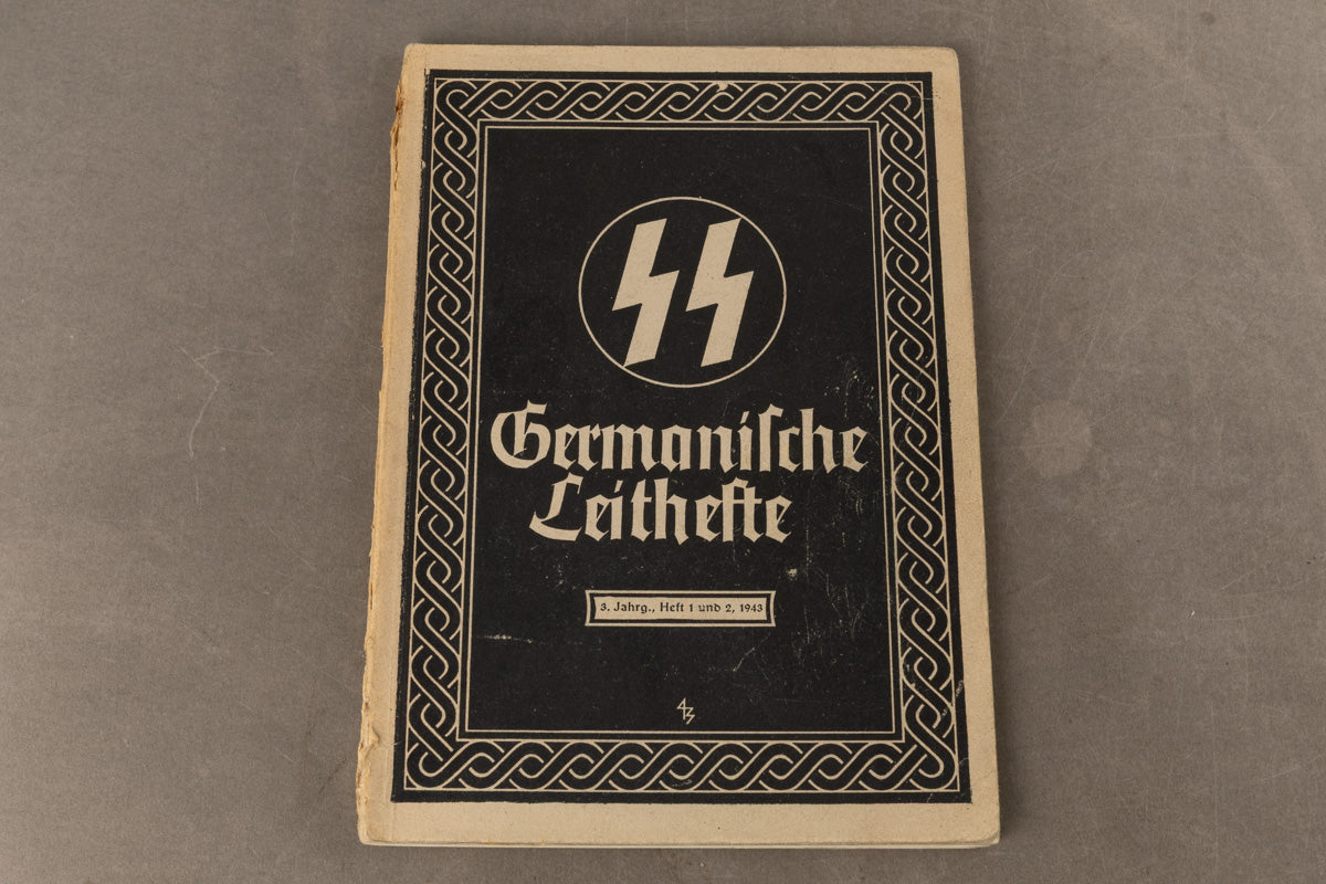 WW2 Tysk Waffen-SS "Germanische Leithefte". "Heft 1 und 2, 1943". Original.