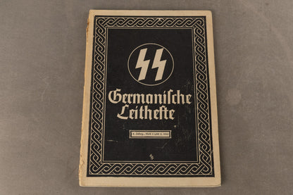 WW2 Tysk Waffen-SS "Germanische Leithefte". "Heft 1 und 2, 1943". Original.