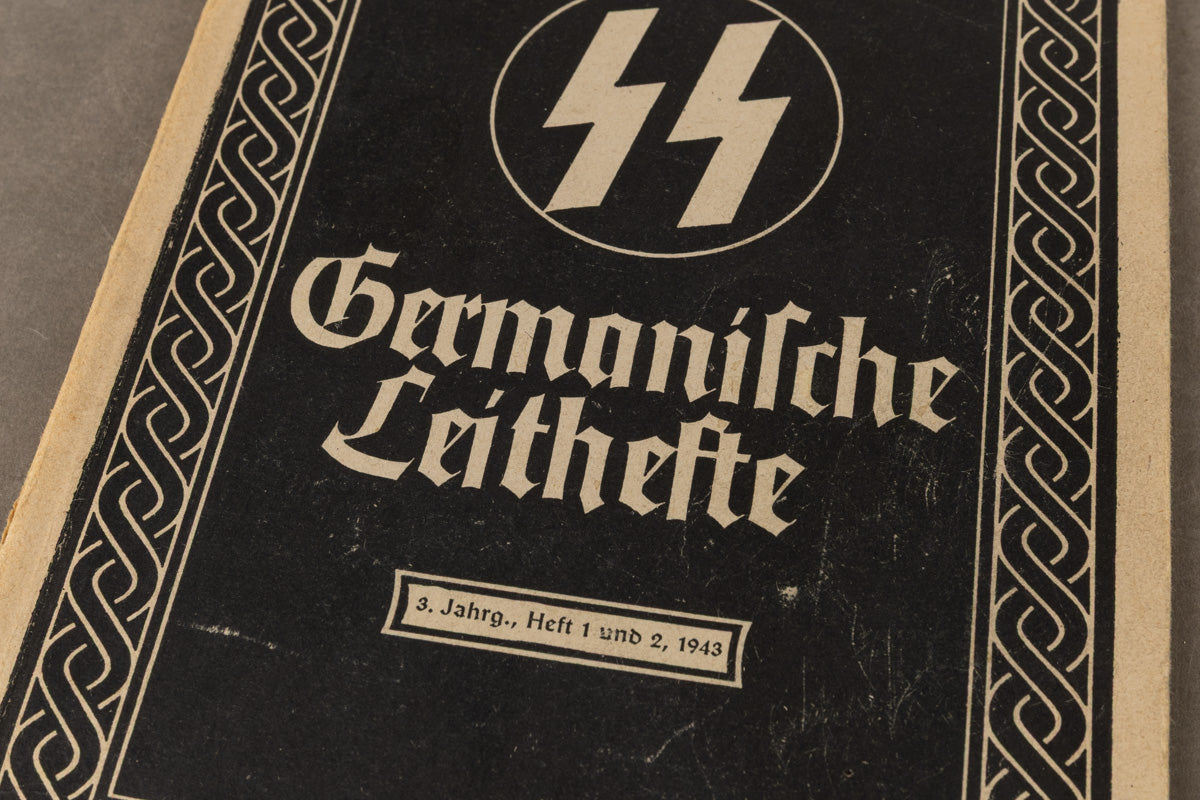 WW2 Tysk Waffen-SS "Germanische Leithefte". "Heft 1 und 2, 1943". Original.