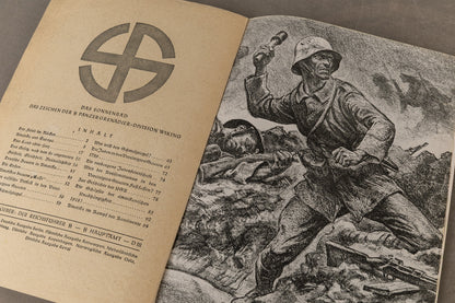 WW2 Tysk Waffen-SS "Germanische Leithefte". "Heft 1 und 2, 1943". Original.