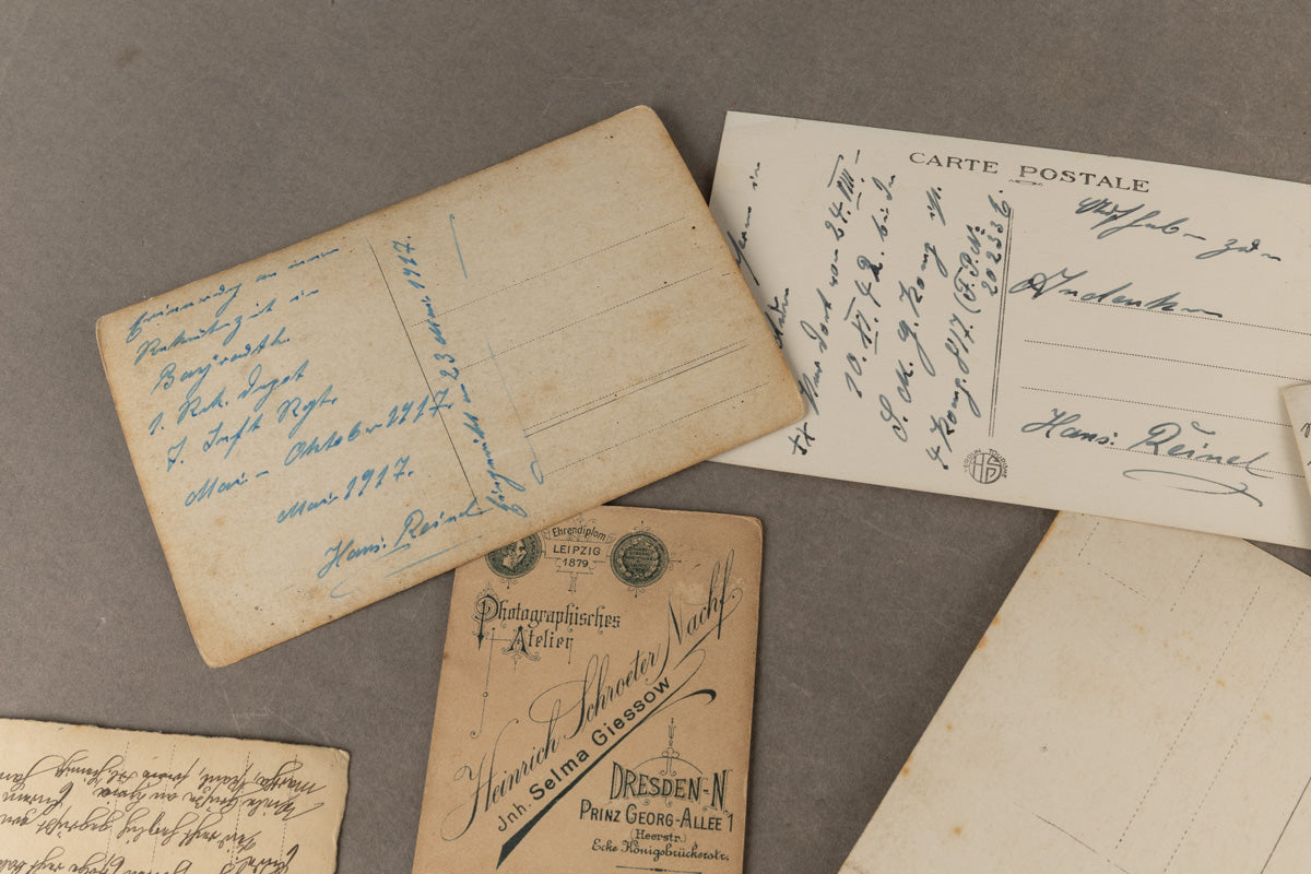 WW1 Tysk Lot af Foto-Postkort. 9 stk. Gode motiver. Original.