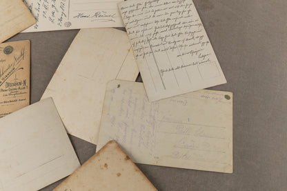 WW1 Tysk Lot af Foto-Postkort. 9 stk. Gode motiver. Original.