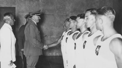 WW2 Tysk Olympiade 1936 Deltager Brystmærke. Sjælden! Original.